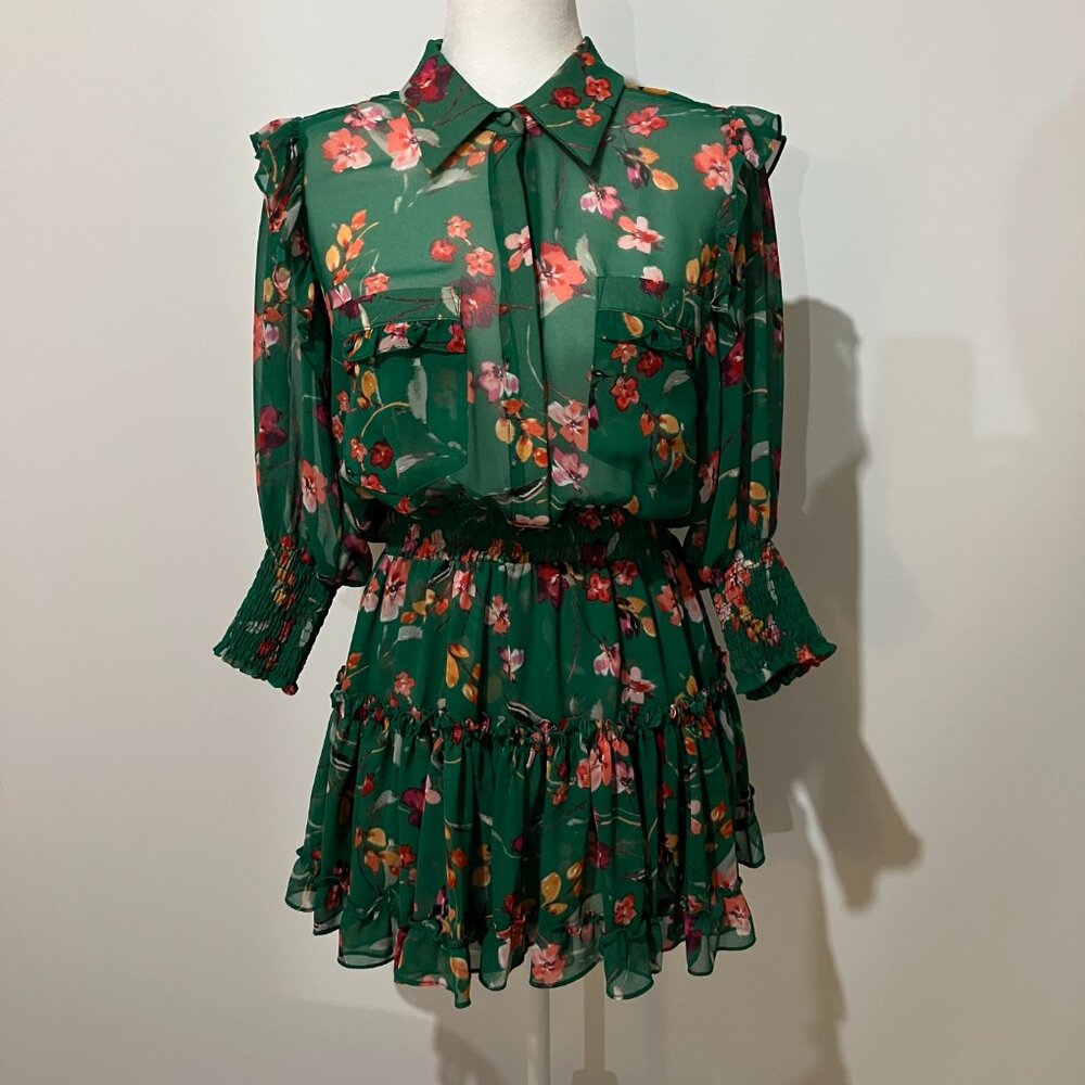 MISA Los Angeles Lillian Dress in Kelly Blooms Size Small - Picture 4 of 14